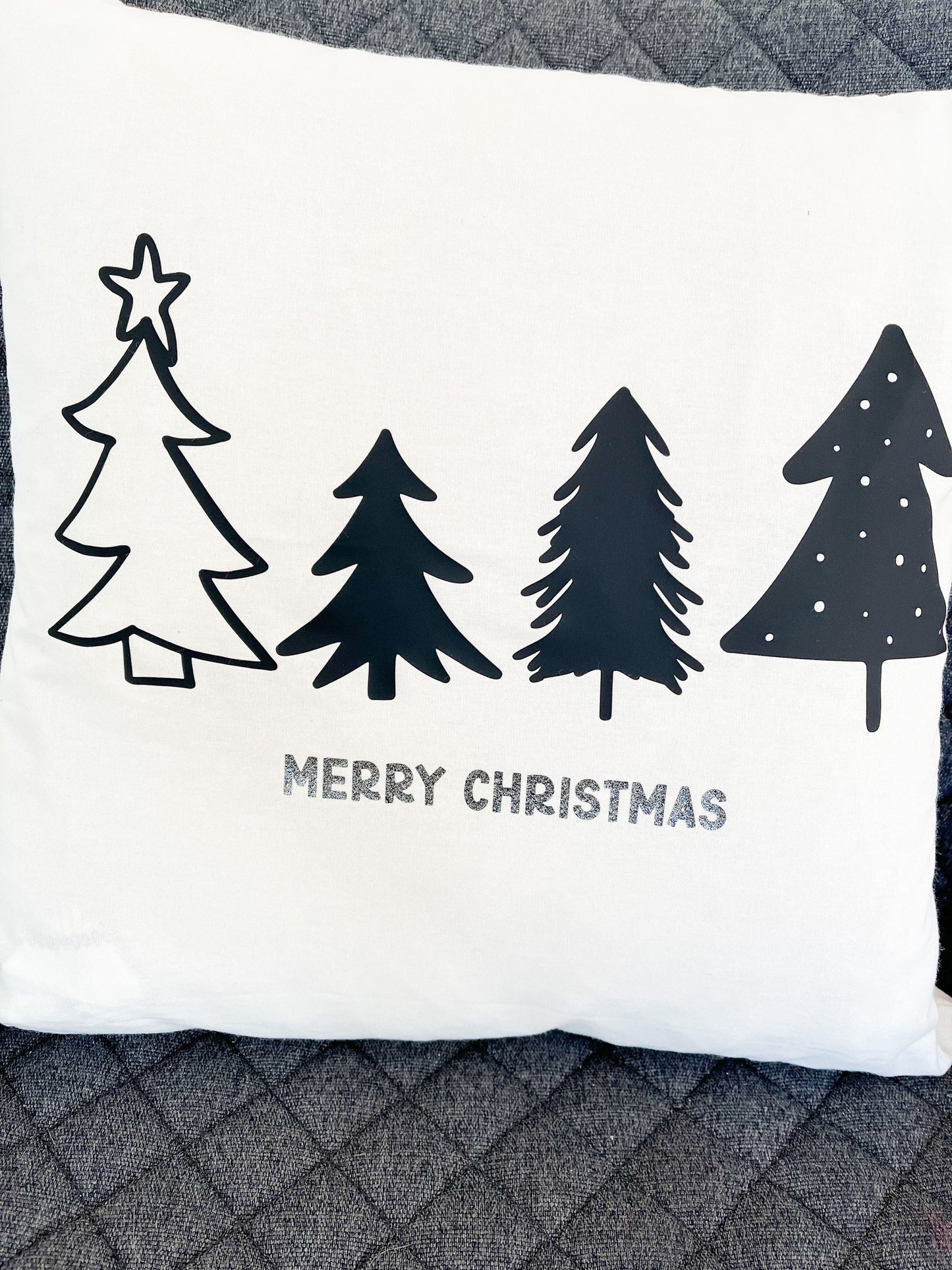 Weihnachtskissen, Weihnachtsbaum, Kissenbezug Weihnachten, Merry Christmas, Geschenkidee