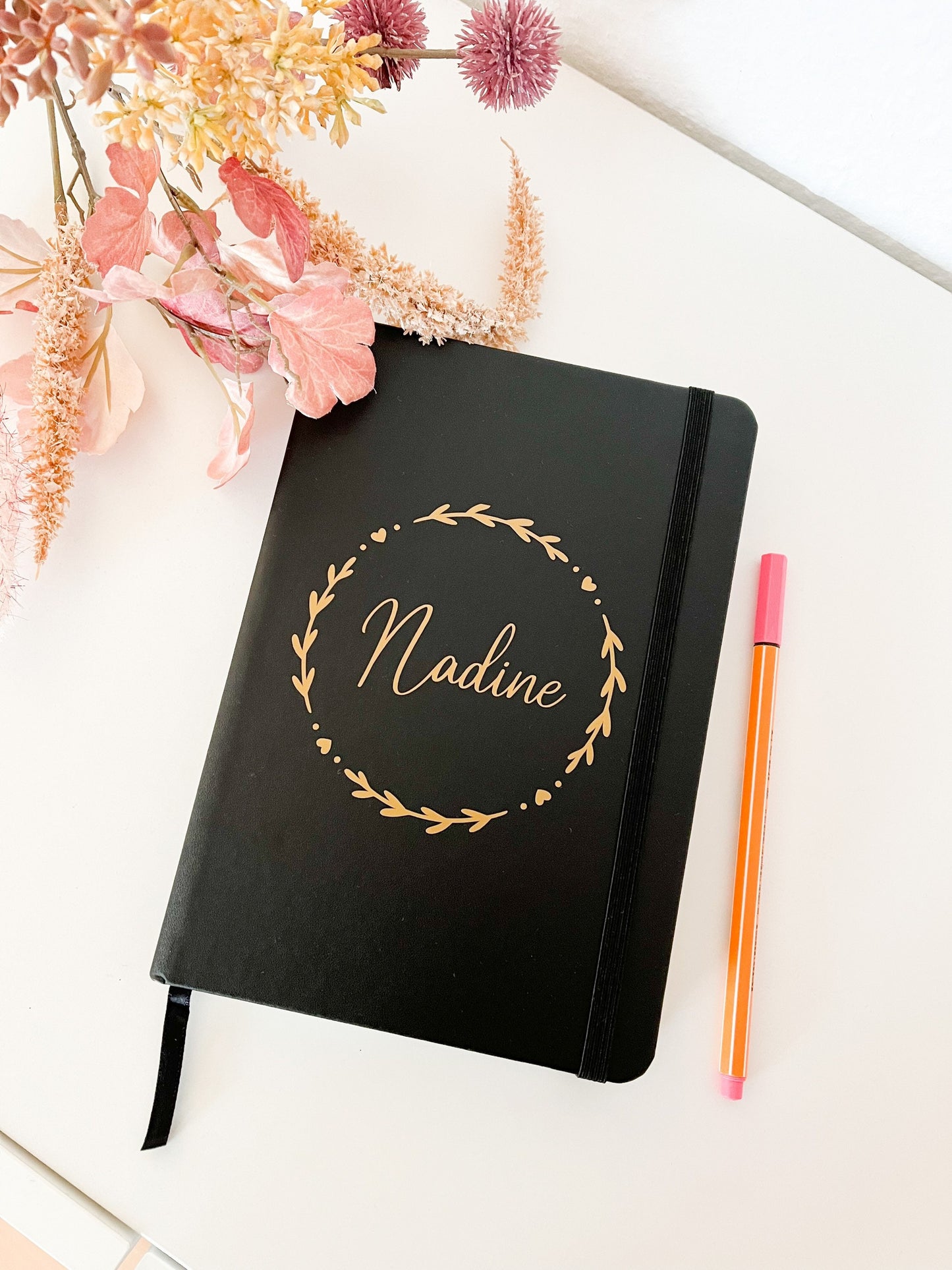 Personalisiertes Notizbuch, Bullet Journal, DIN A5, Hochzeit, Geburtstag, Geschenk, Tagebuch
