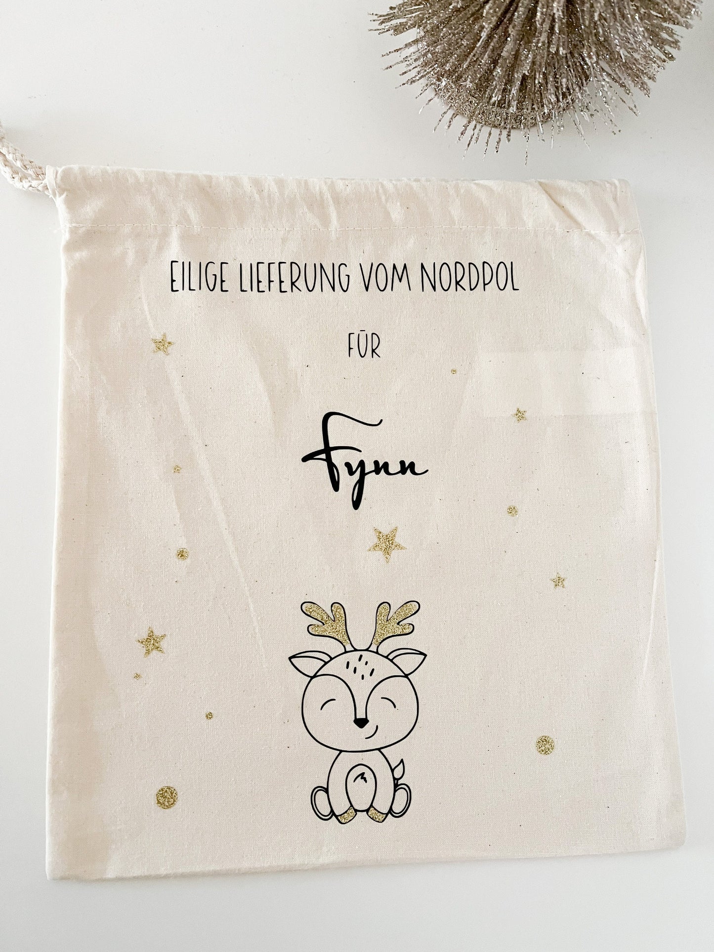 Geschenkesack Weihnachten personalisiert, Nikolaus, Geschenkeverpackung