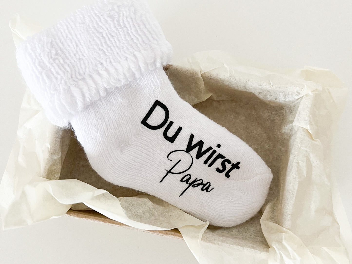 Schwangerschaft Baby verkünden, Socke Babysocke Babyparty Schwanger