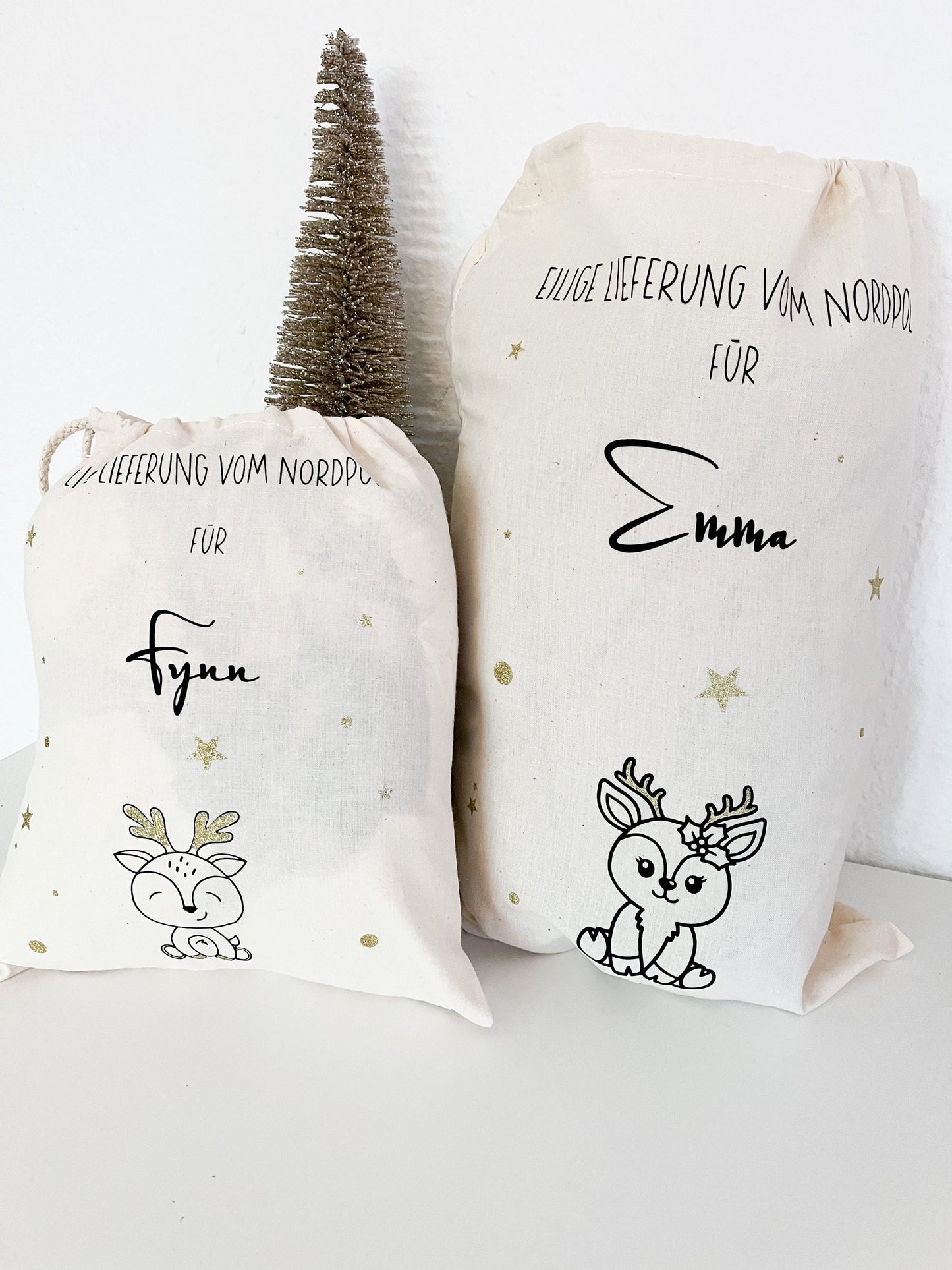 Geschenkesack Weihnachten personalisiert, Nikolaus, Geschenkeverpackung