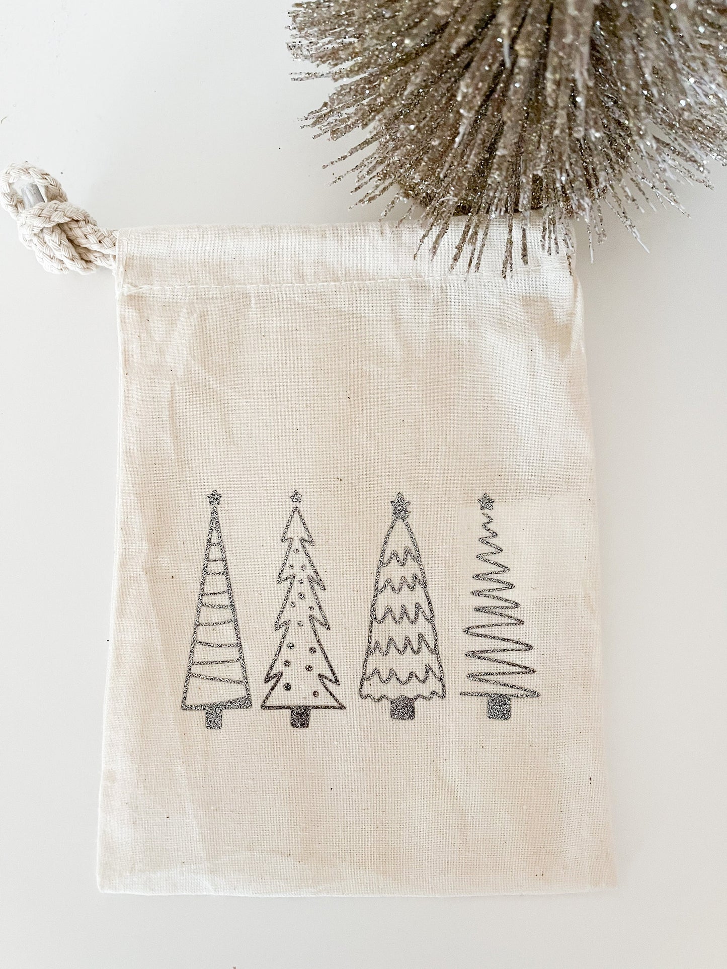 Geschenkesack, Geschenkesäckchen Weihnachten, Tannenbaum, Nikolaus
