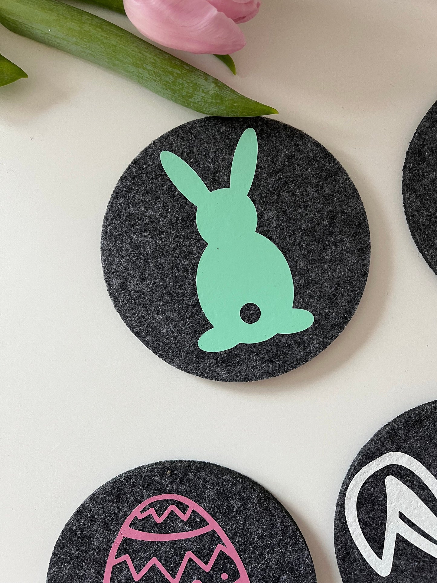 Ostern Untersetzer, Osterfest , Tischdeko, Geschenkidee, Untersetzer, Filz