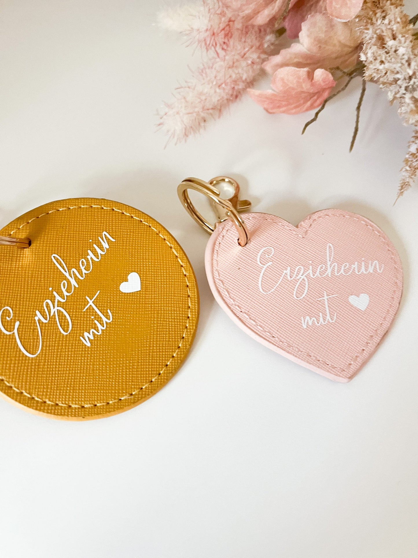Schlüsselanhänger Erzieherin mit Herz, Abschiedsgeschenk Kindergarten Krippe Schlüsselanhänger Geschenk Erzieherin Lehrerin