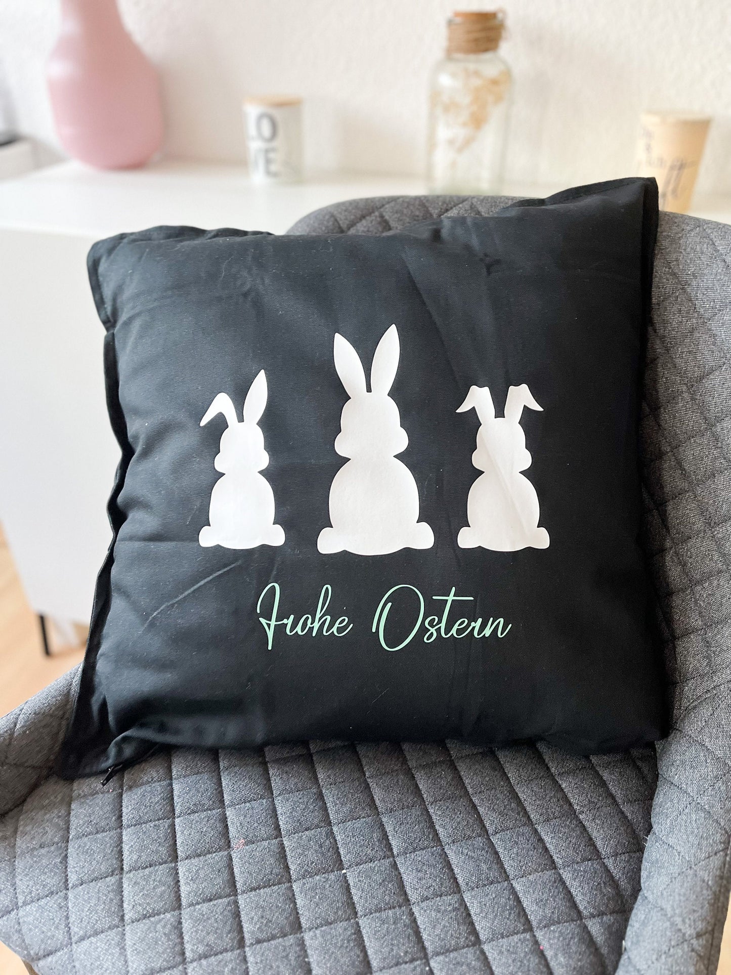 Osterkissen, Osterhase, Frühling Kissenbezug Osterzeit Geschenkidee
