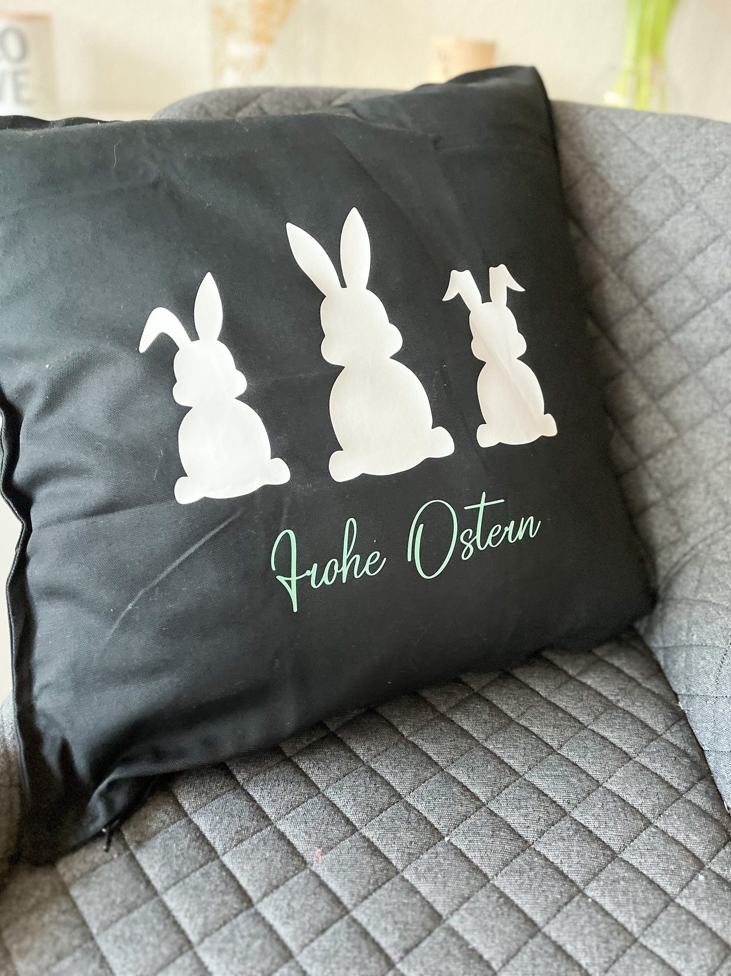Osterkissen, Osterhase, Frühling Kissenbezug Osterzeit Geschenkidee