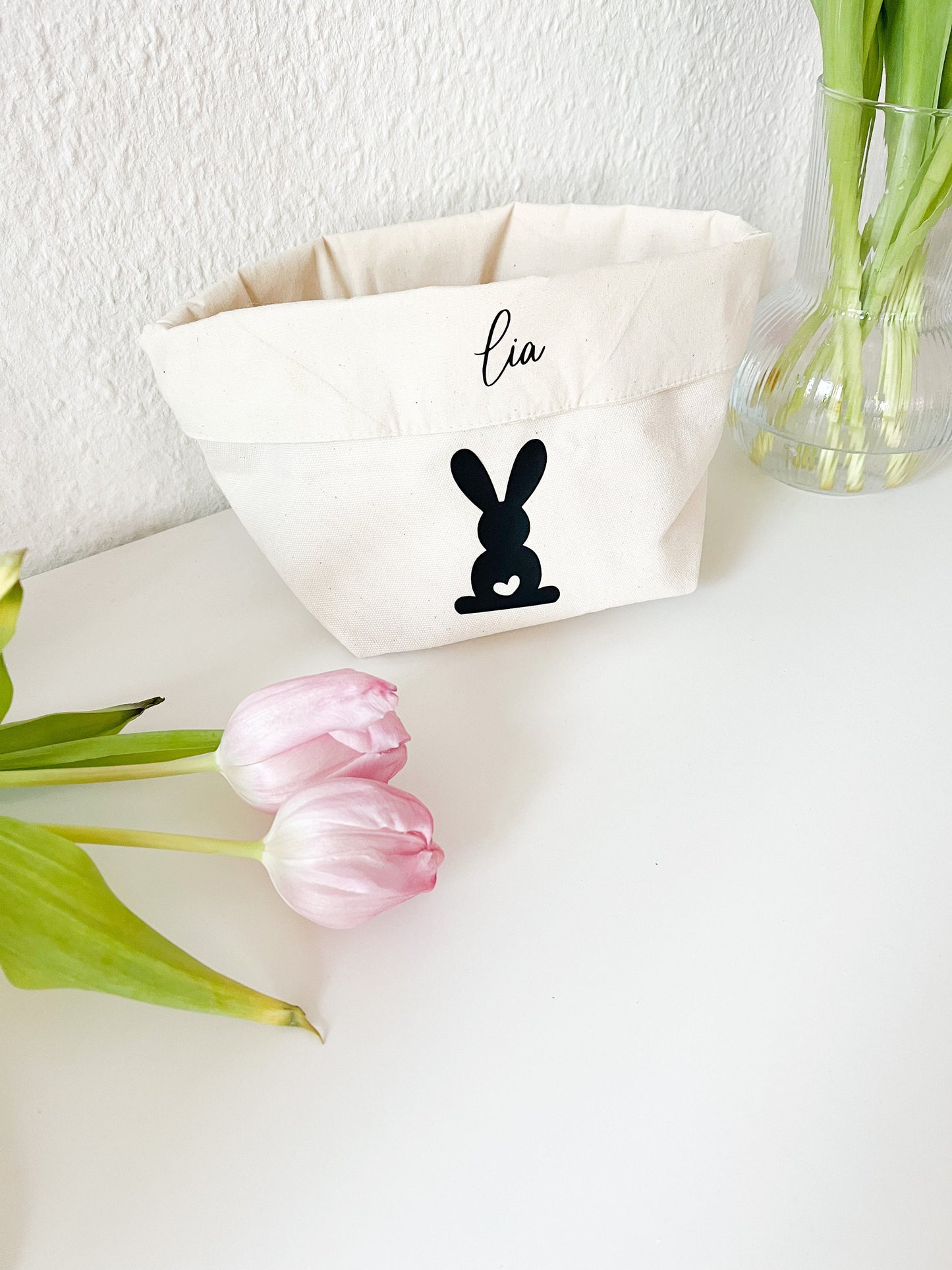 Osterkorb für Kinder personalisiert mit Name, Osternest, Ostern, Geschenk, Junge, Mädchen, Osterhase