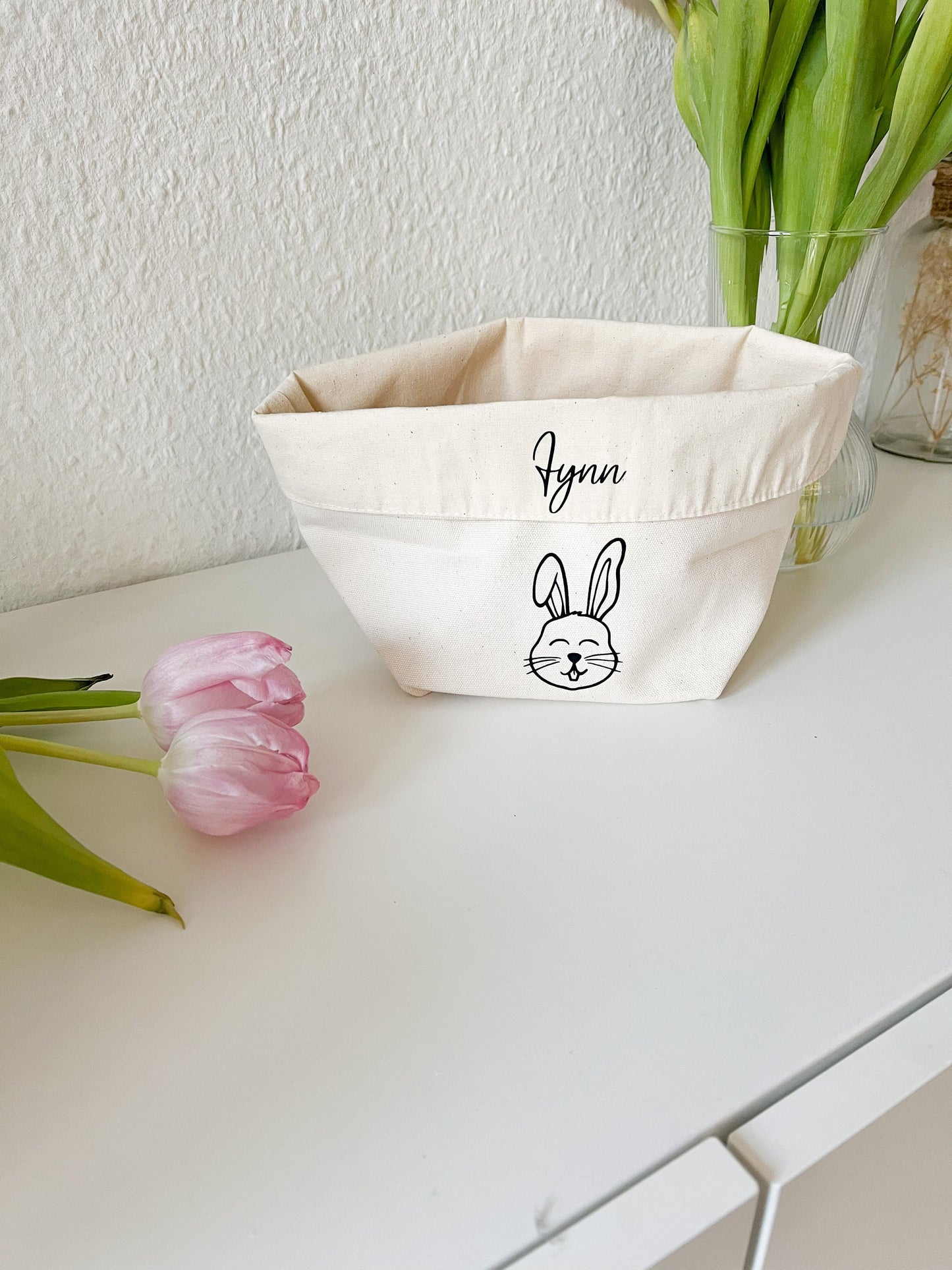 Osterkorb für Kinder personalisiert mit Name, Osternest, Ostern, Geschenk, Junge, Mädchen, Osterhase