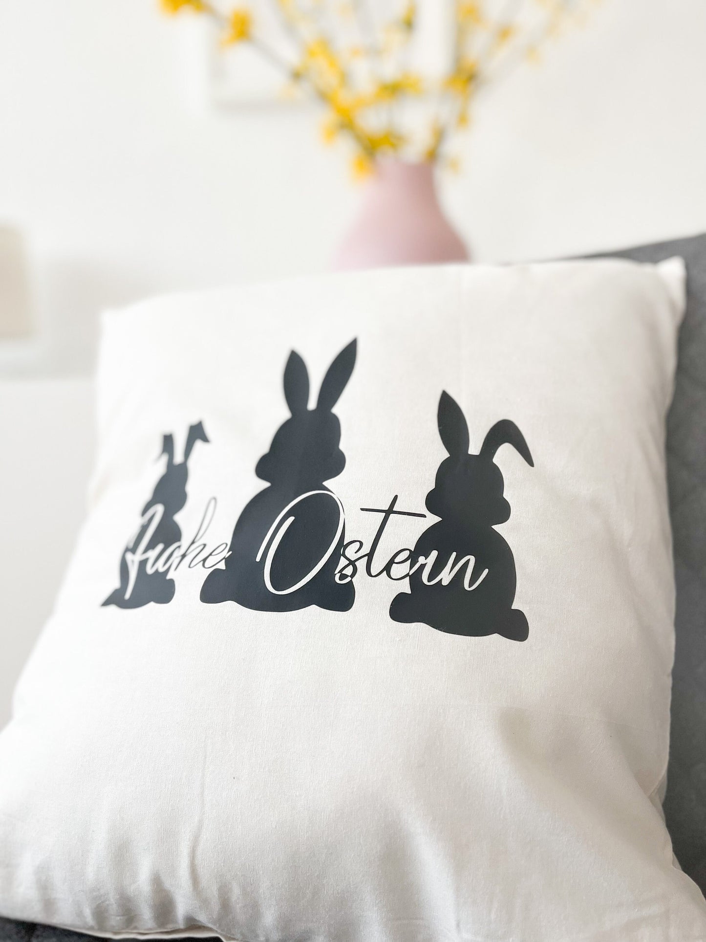 Osterkissen , Osterhase, Kissenbezug Ostern , Frohe Ostern , Geschenkidee