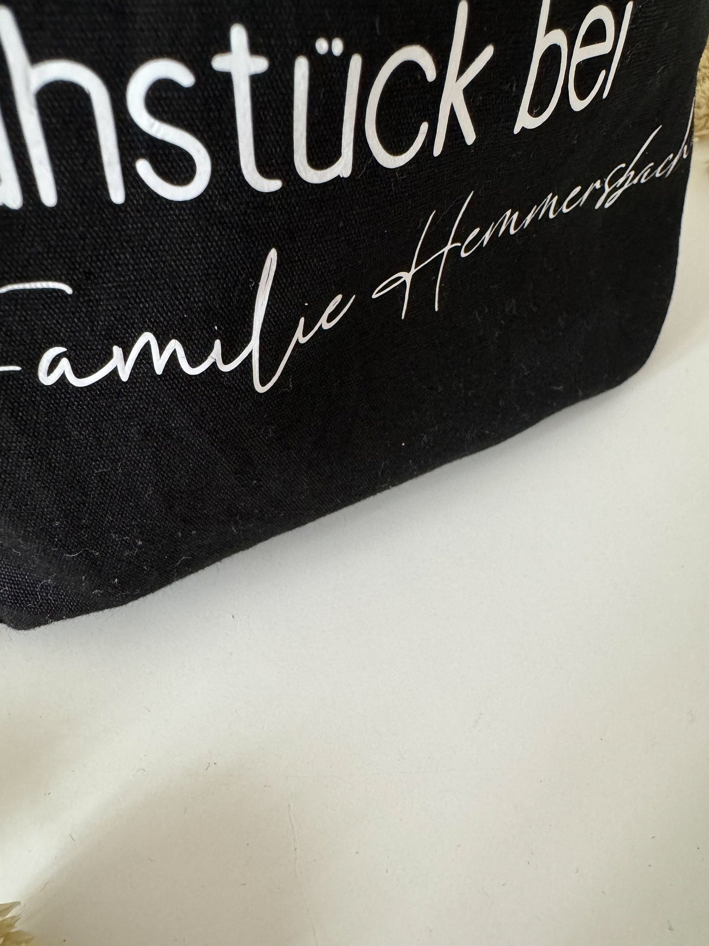 Brotkorb personalisiert | Geschenkidee | Brötchenkorb Hochzeit | schwarz