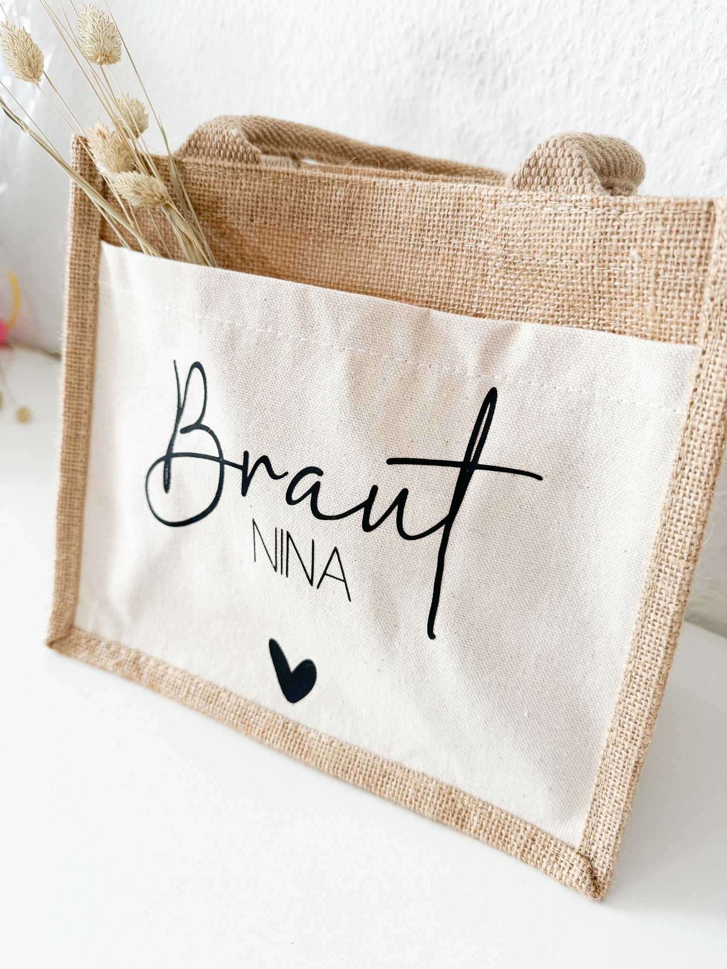 personalisierte Jutetasche Jungesellenabschied | JGA | Brautjungfern | Trauzeugin | Hochzeit | kleines Geschenk