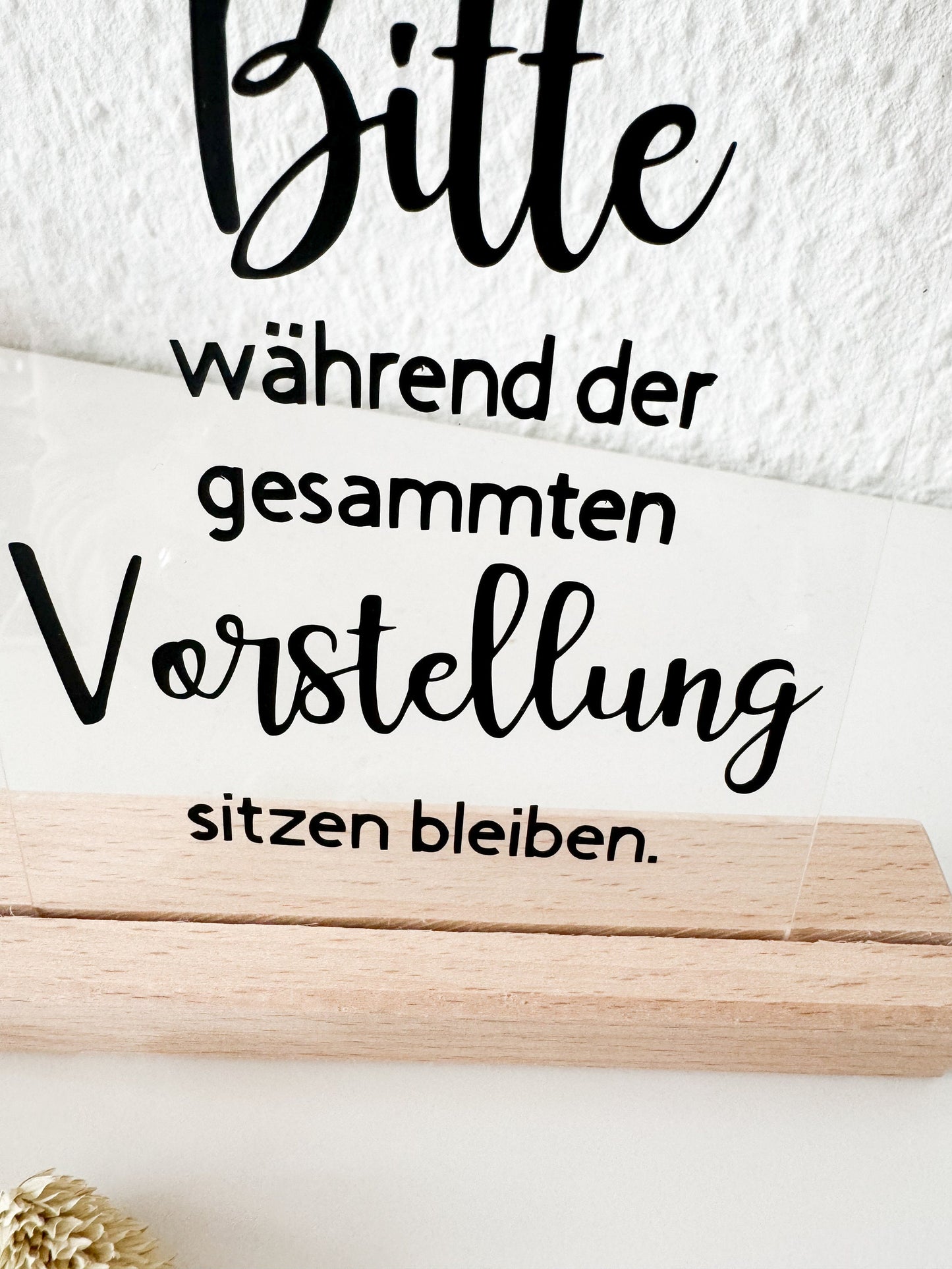 Badezimmerdeko "Bitte während der ganzen Veranstaltung sitzen bleiben“