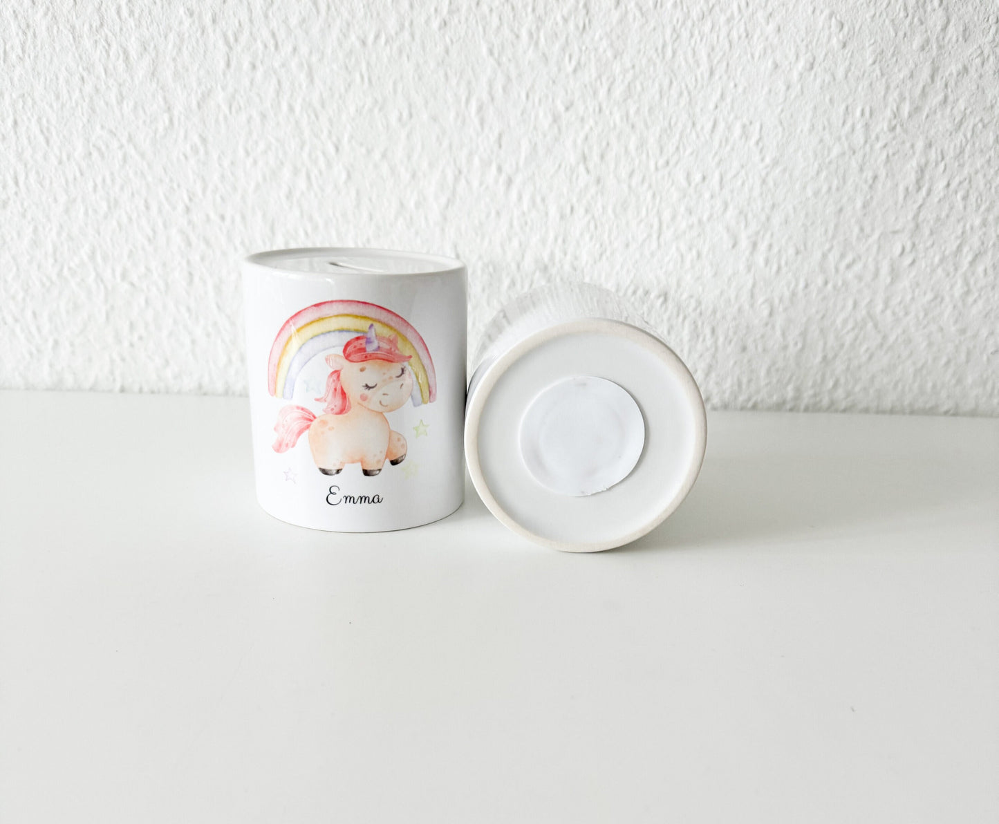 Personalisierte Pferde Spardose mit Namen| Geschenk für Mädchen | Geburt | Taufe | Pferdemädchen | Geburtstag