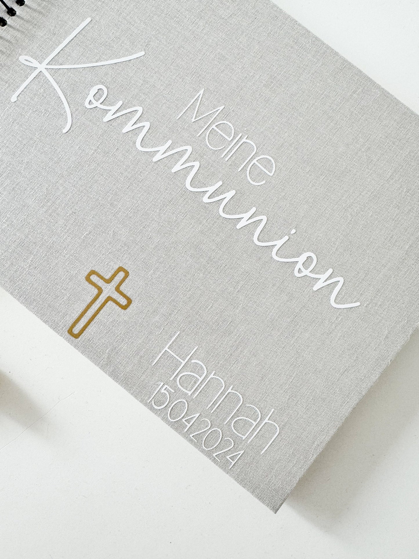 Erinnerungsalbum Konfirmation Kommunion| Fotoalbum | personalisiertes Album aus Leinen | Gästebuch | Jugendweihe