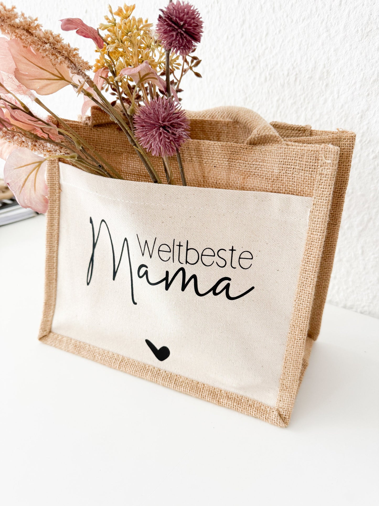 Jute Tasche Muttertag | Geschenk Mama | Jute Beutel | Personalisierte Geschenke | Kleines Geschenk | Danke