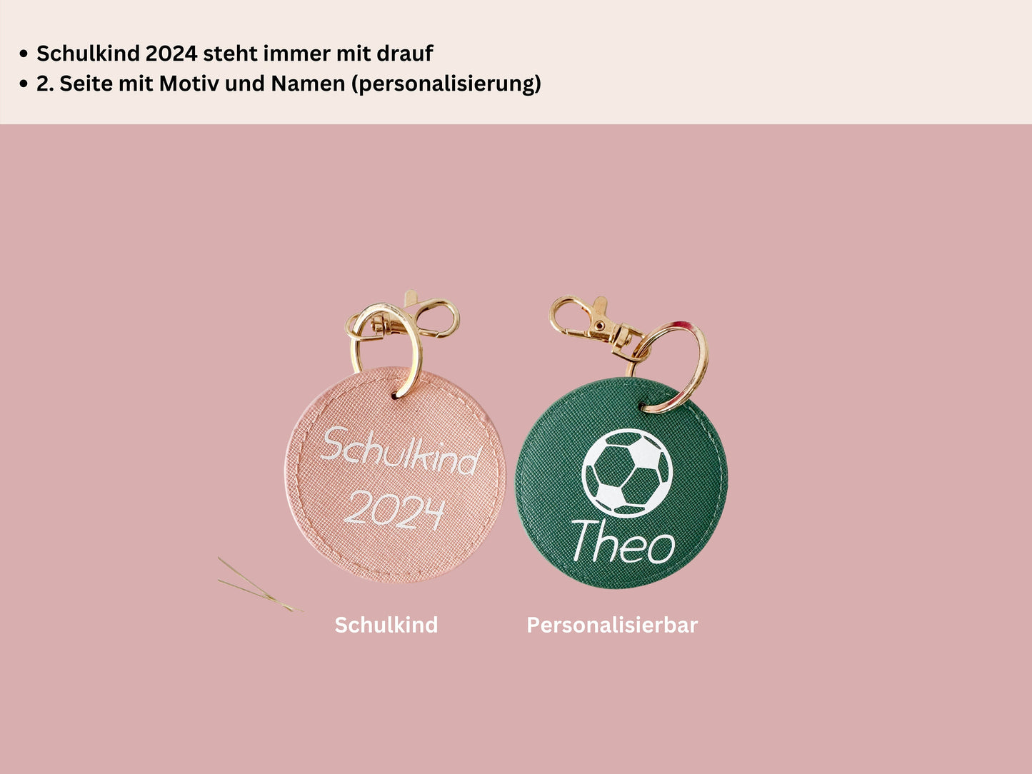 Personalisierter Schlüsselanhänger Schulkind 2025 | Einschulung I Anhänger Kinder I Glücksbringer