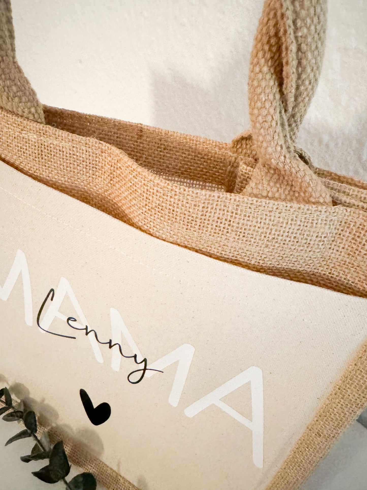 Jute Tasche Mama | Geschenk Mama mit Namen | Jute Beutel | Personalisierte Geschenke | Kleines Geschenk | Danke