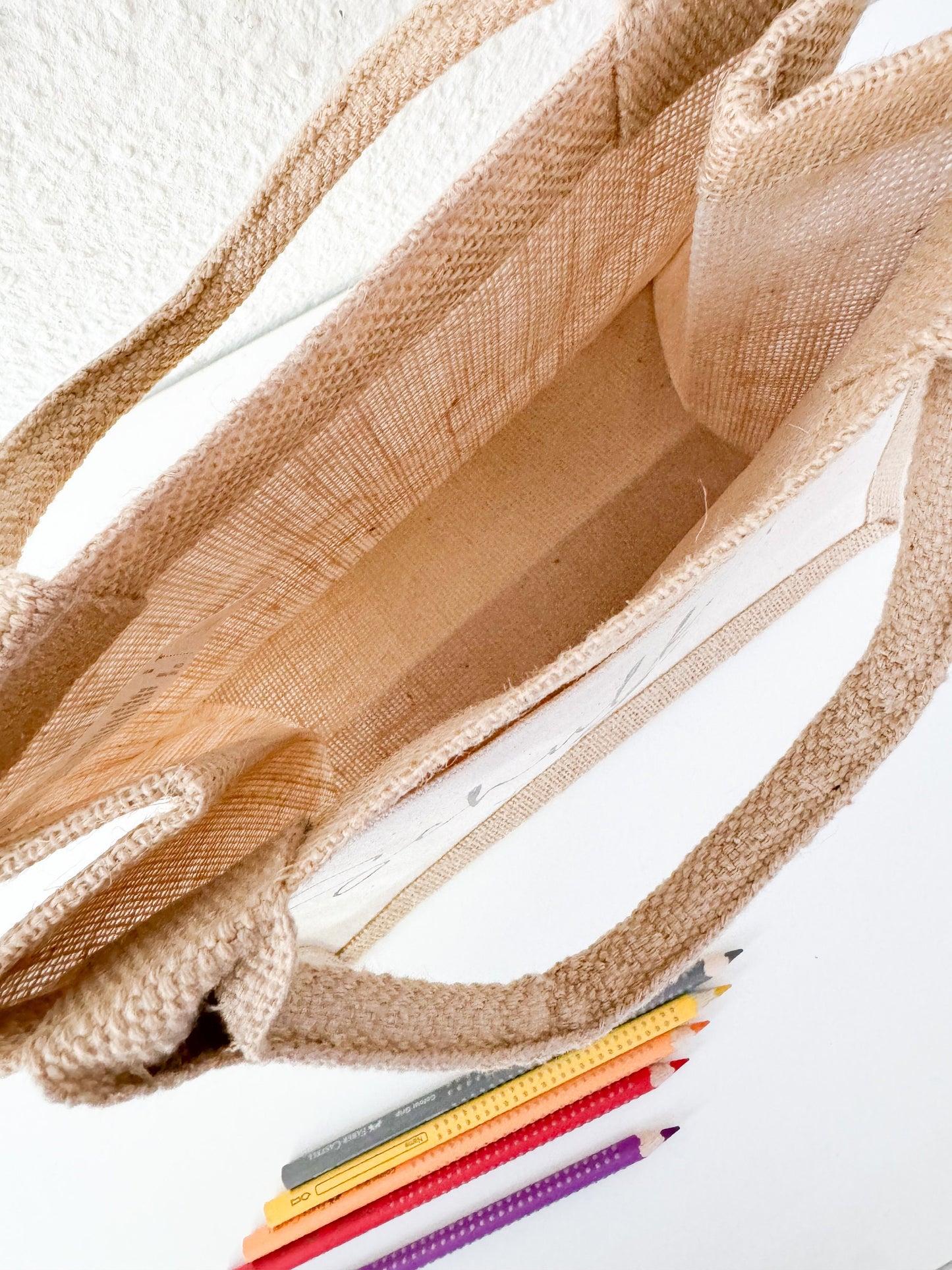 Jute Tasche Schulkind 2025 | Geschenk Einschulung mit Namen | Jute Beutel | Personalisierte Geschenke | Kleines Geschenk | Danke