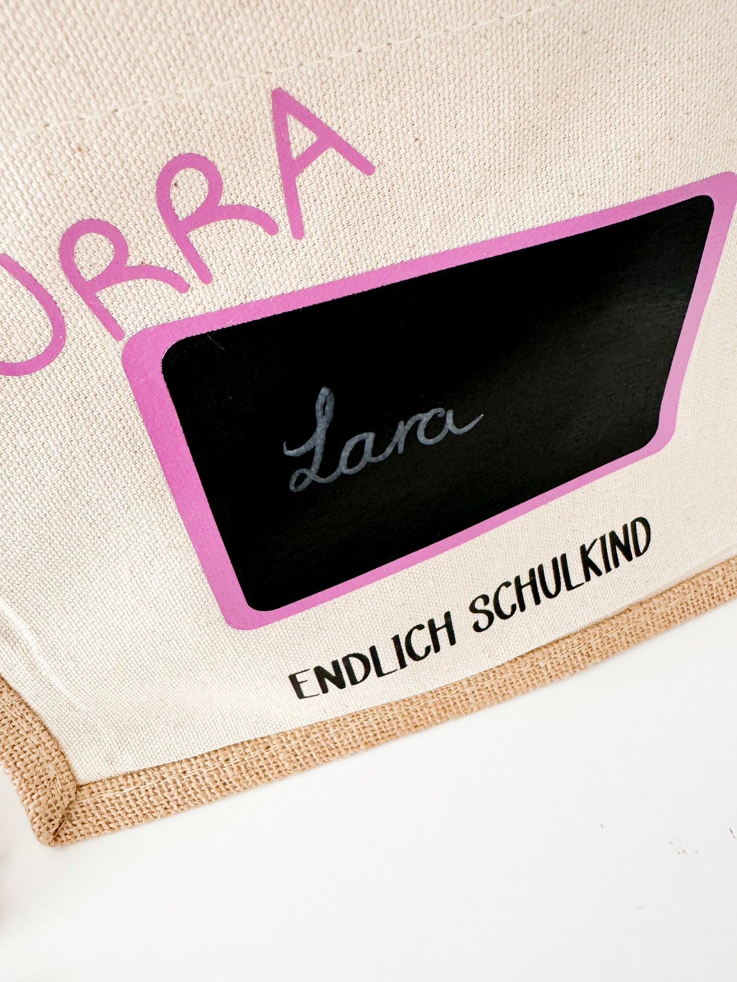 Beschreibbare Jute Tasche Schulkind 2025 | Geschenk Einschulung | Tafel | Jute Beutel | Personalisierte Geschenke | Kleines Geschenk