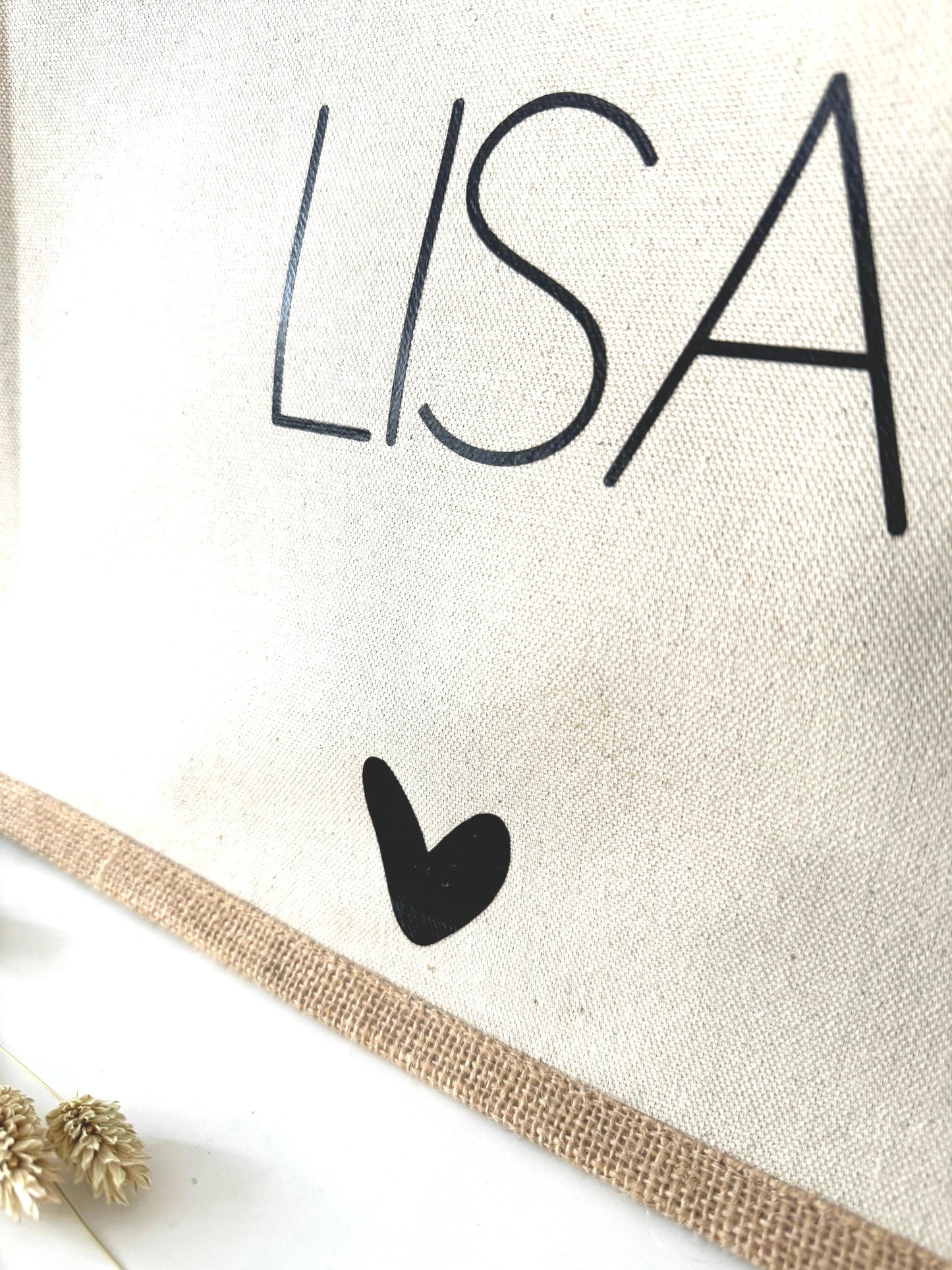 Personalisierte Jutetasche | Geschenk Frau |Schwester | Beste Freundin | Jute Beutel | Personalisierte Geschenke | Kleines Geschenk