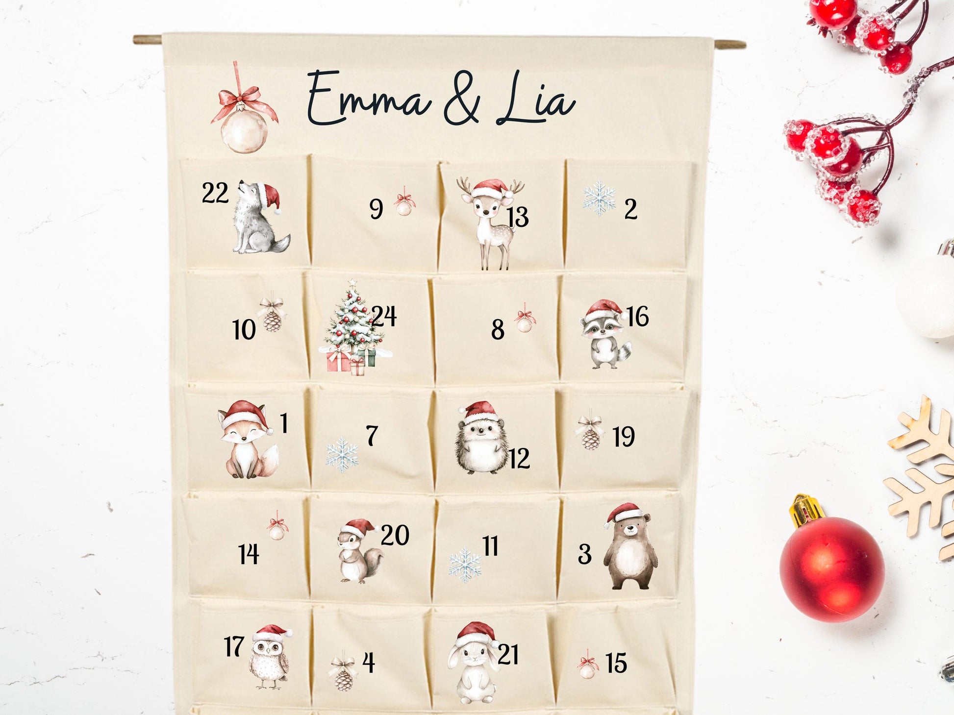 Ansicht Personalisierung Adventskalender