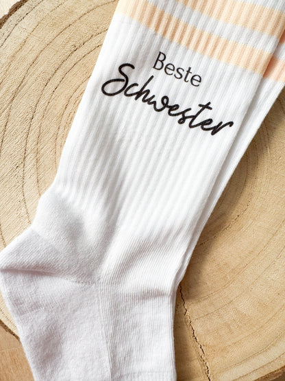 Socken mit Spruch Statment | personalisiert | Tennissocken | Personalisierte Socken | Geschenkidee | Wunschtext