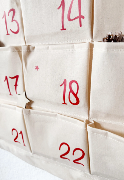 XXL Stoff-Adventskalender zum Selbstbefüllen mit Personalisierung