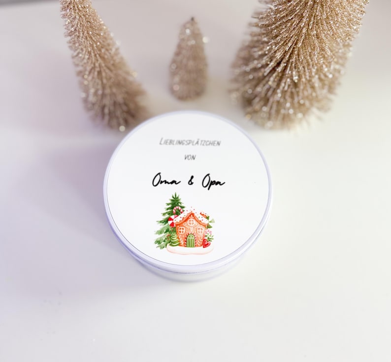 Personalized cookie jar with name | Christmas cookies | Gift tin | Cookie jar | Christmas gift idea