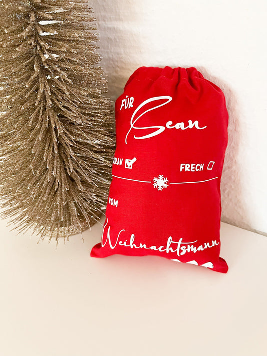 Geschenkesack Weihnachten Brav oder Frech, Weihnachten, Geschenkesäckchen, Weihnachtsgeschenk