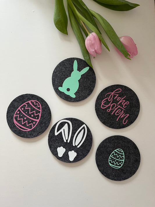 Ostern  Untersetzer, Osterfest , Tischdeko, Geschenkidee, Untersetzer, Filz