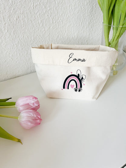 Osterkorb für Kinder personalisiert mit Name, Osternest, Ostern, Geschenk, Junge, Mädchen, Osterhase