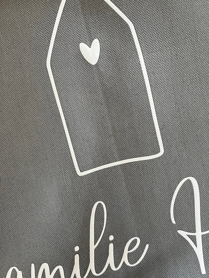 Sonderwunsch Personalisiertes Geschirrtuch Abtrockentuch, Geburtstag, Einzug, Bauherren, Weihnachten