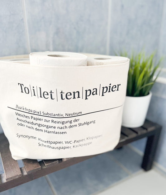 Toilettenpapier Aufbewahrung Klopapier Utensilo, Gästebad, Badezimmer