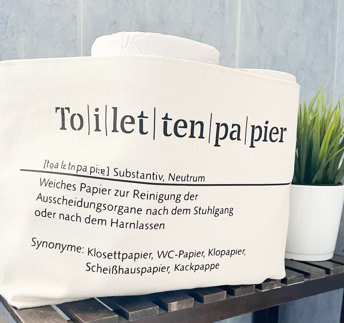Toilettenpapier Aufbewahrung Klopapier Utensilo, Gästebad, Badezimmer
