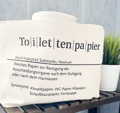 Toilettenpapier Aufbewahrung Klopapier Utensilo, Gästebad, Badezimmer