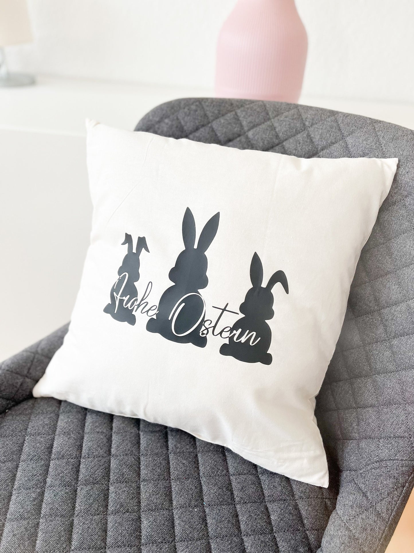 Osterkissen , Osterhase, Kissenbezug Ostern , Frohe Ostern , Geschenkidee