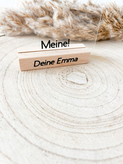 Geschenk, Acrylglasaufsteller, personalisierbar, Vatertag , Tischdeko, bester Papa, Geschenkidee, Geburtstag