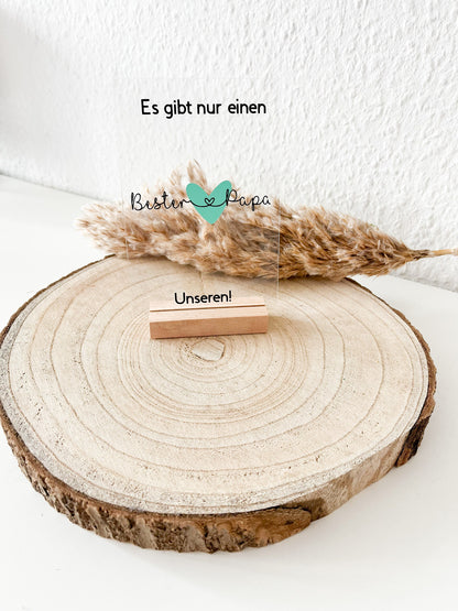 Geschenk, Acrylglasaufsteller, personalisierbar, Vatertag , Tischdeko, bester Papa, Geschenkidee, Geburtstag