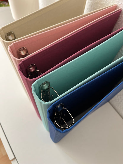 Zeugnismappe Leinen personalisierbar DIN A4 Witmung Geschenkidee zur Einschulung Einschulung 2025