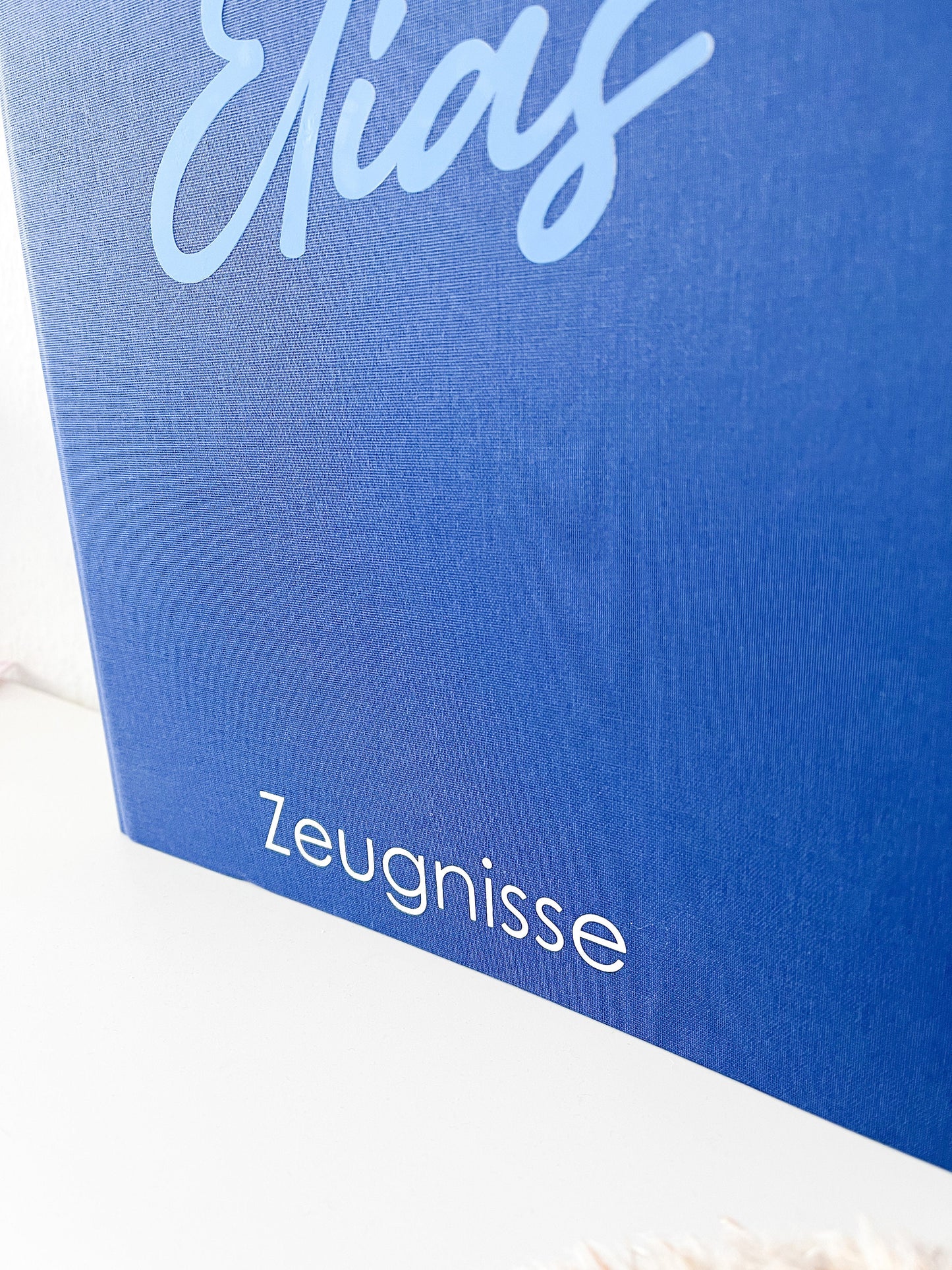 Zeugnismappe Leinen personalisierbar DIN A4 Witmung Geschenkidee zur Einschulung Einschulung 2025