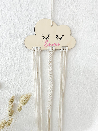 Haarspangenaufbewahrung, Haarspangenhalter, Wolke, Holz