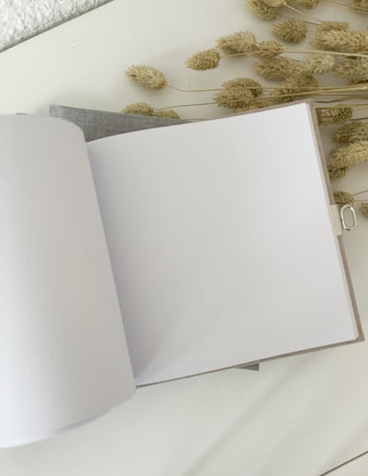 Tagebuch mit Schloss, personalisiert, Leineneinband