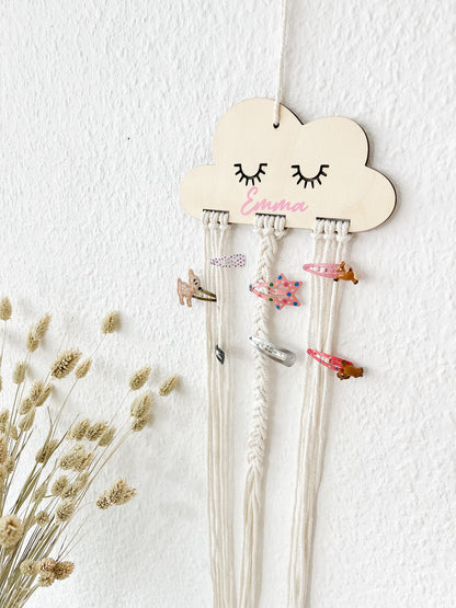 Haarspangenaufbewahrung, Haarspangenhalter, Wolke, Holz