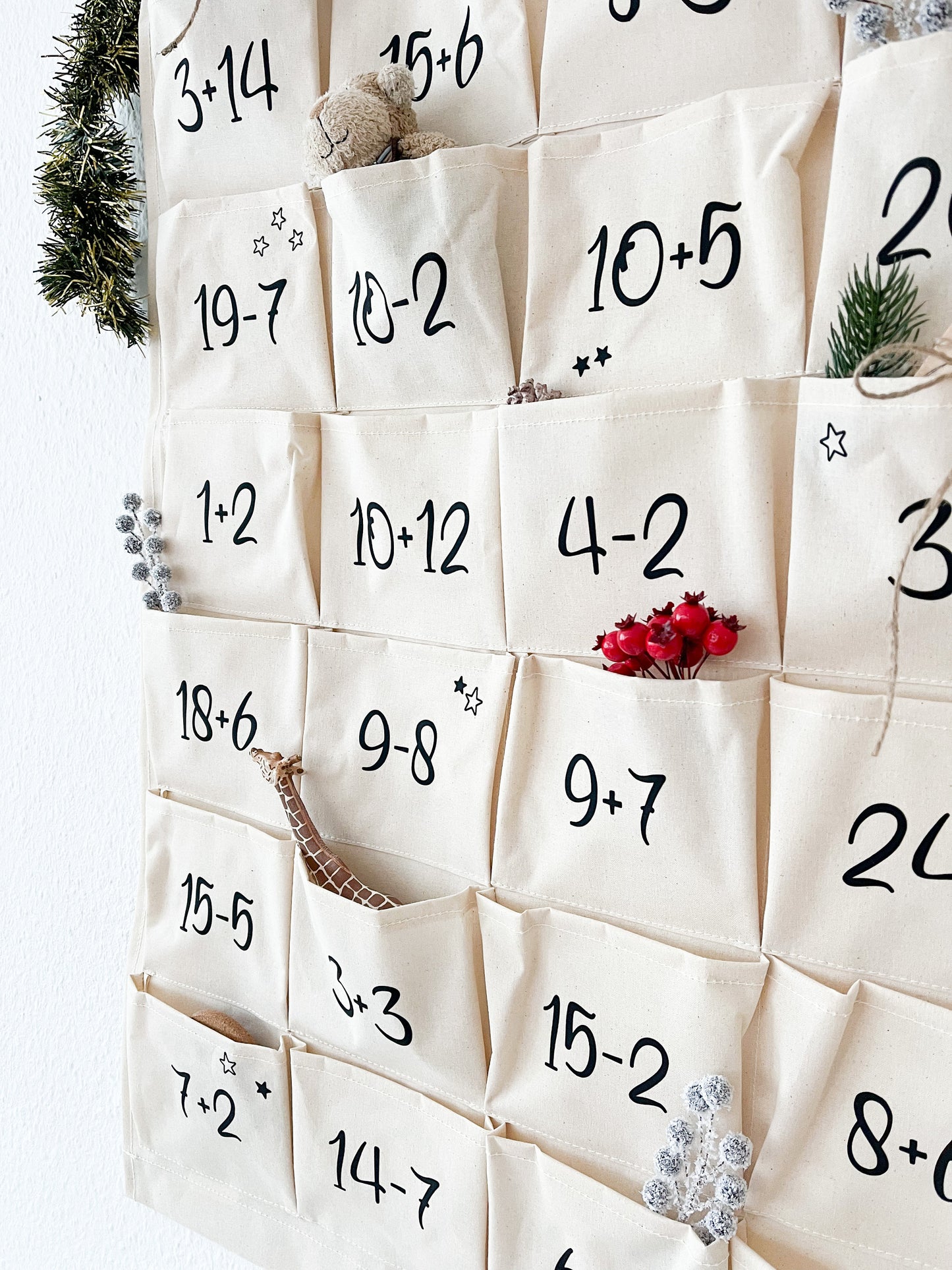 Personalisierter Adventskalender zum Selbstbefüllen – mit Matheaufgaben