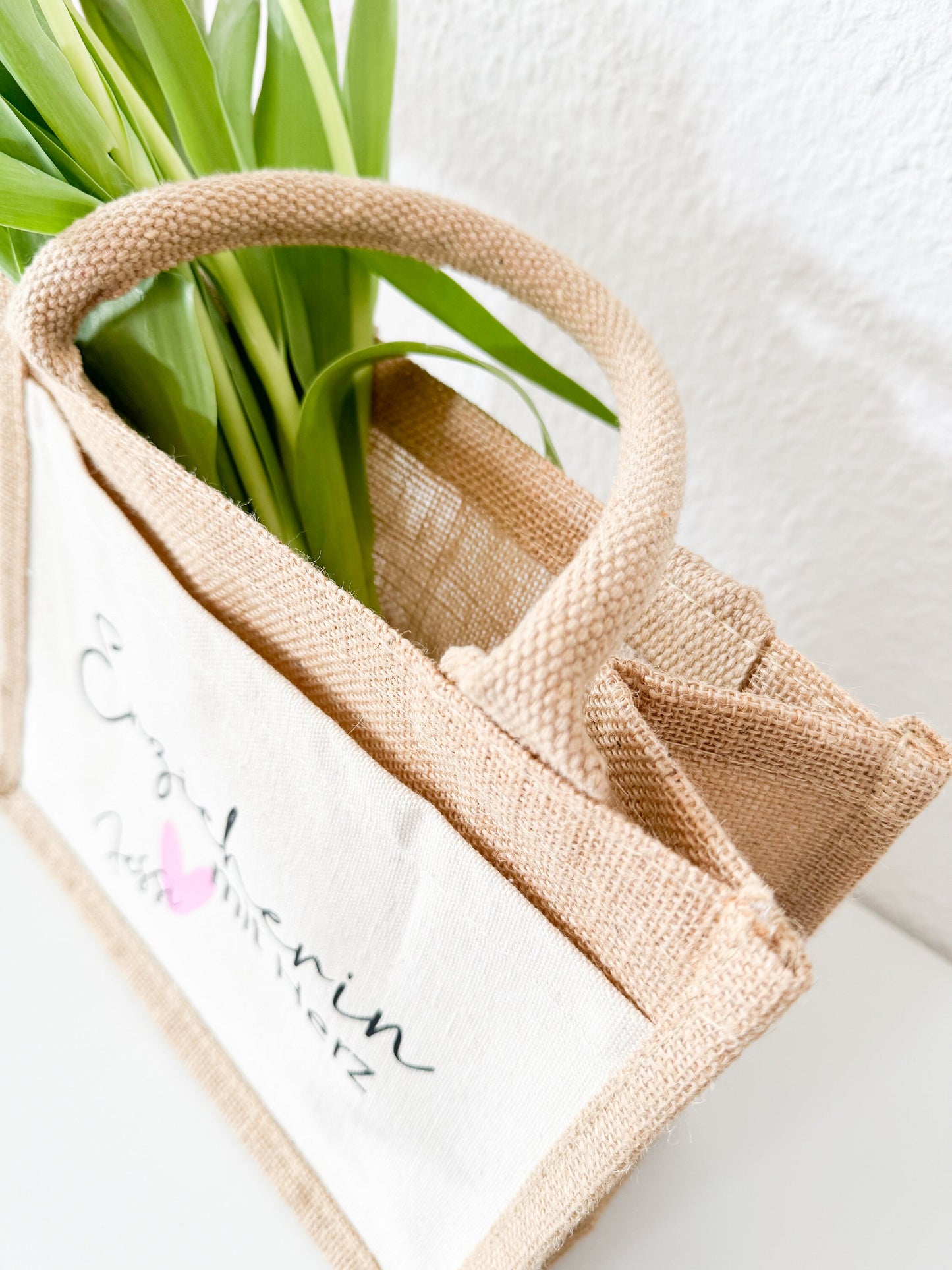 Jutetasche Erzieherin mit Herz | Geschenktasche | Dankeschön | Lehrerin Abschiedsgeschenk | personalisiert