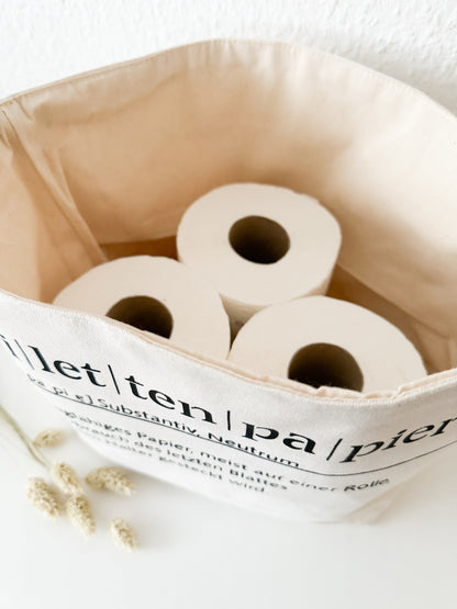 Toilettenpapier Aufbewahrung Klopapier Utensilo, Gästebad, Badezimmer