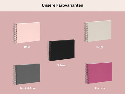 Erinnerungsalbum JGA | Brautparty Fotoalbum | personalisiertes Album aus Leinen | Team Braut | Junggesellinnenabschied