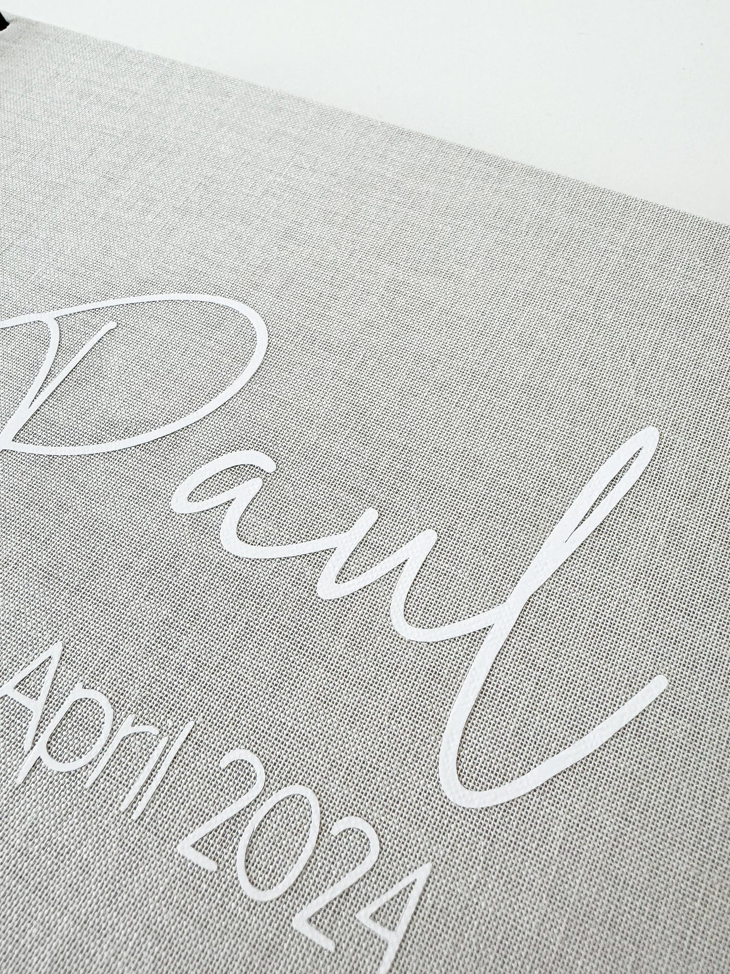 Personalisiertes Fotoalbum Geburt | Geburtstag | Kommunion | Taufe | Geschenk Baby Geburt | Fotoalbum Leinen