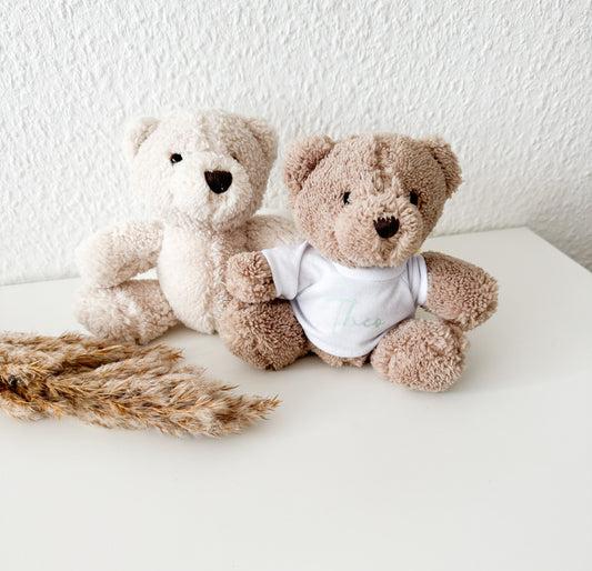Personalisierter Geschenk Geburt | Teddybär |Geburtstag Kind | Stofftier Bär | Schmusebär | Taufe | Junge | Mädchen