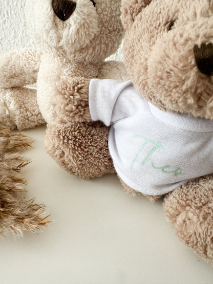 Personalisierter Geschenk Geburt | Teddybär |Geburtstag Kind | Stofftier Bär | Schmusebär | Taufe | Junge | Mädchen